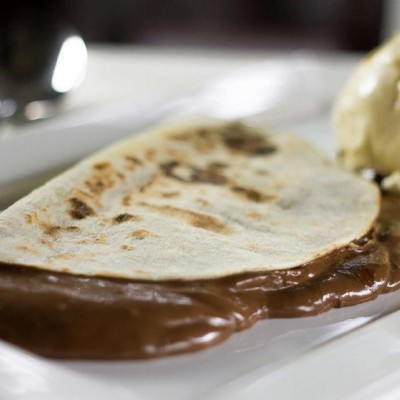Piadina alla nutella con gelato